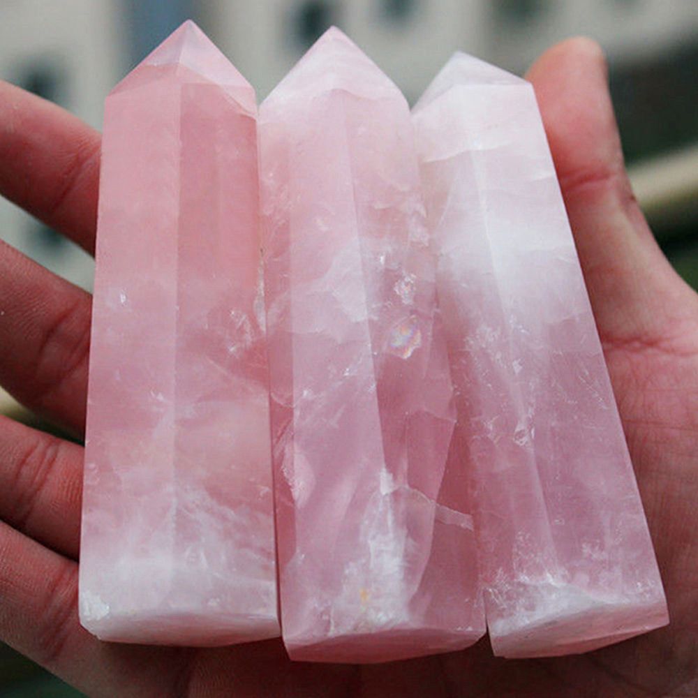 Rose Quartz Crystal Point Decor for Serene Spaces