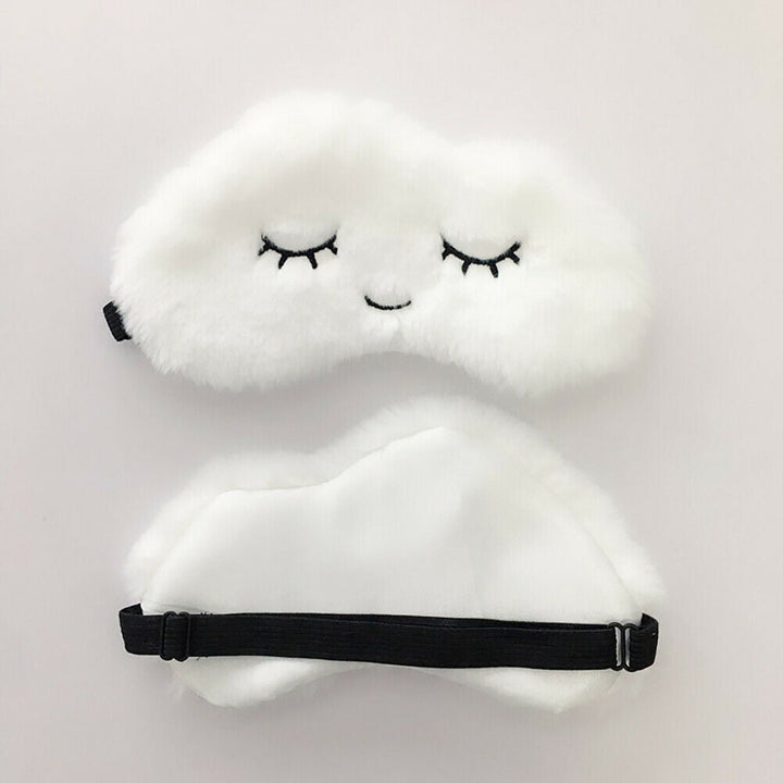 Cute Cloud Sleep Mask: Plush Light-Blocking Eye Cover