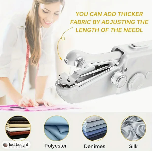 Handheld Sewing Machine for Quick Clothing Repairs