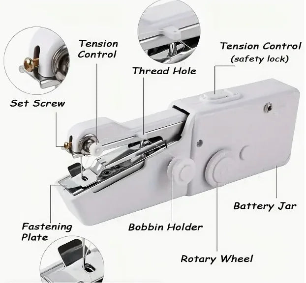 Handheld Sewing Machine for Quick Clothing Repairs