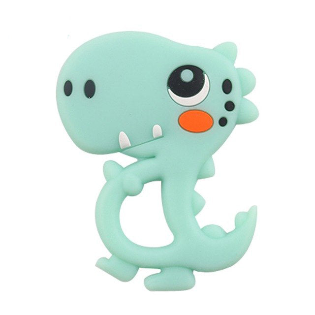 Silicone Dinosaur Teether for Easy Little-Hand Grip