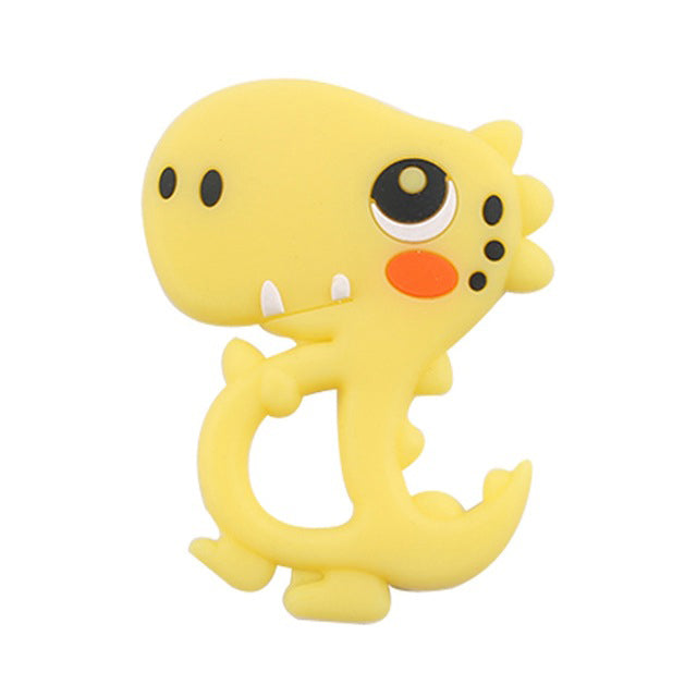 Silicone Dinosaur Teether for Easy Little-Hand Grip