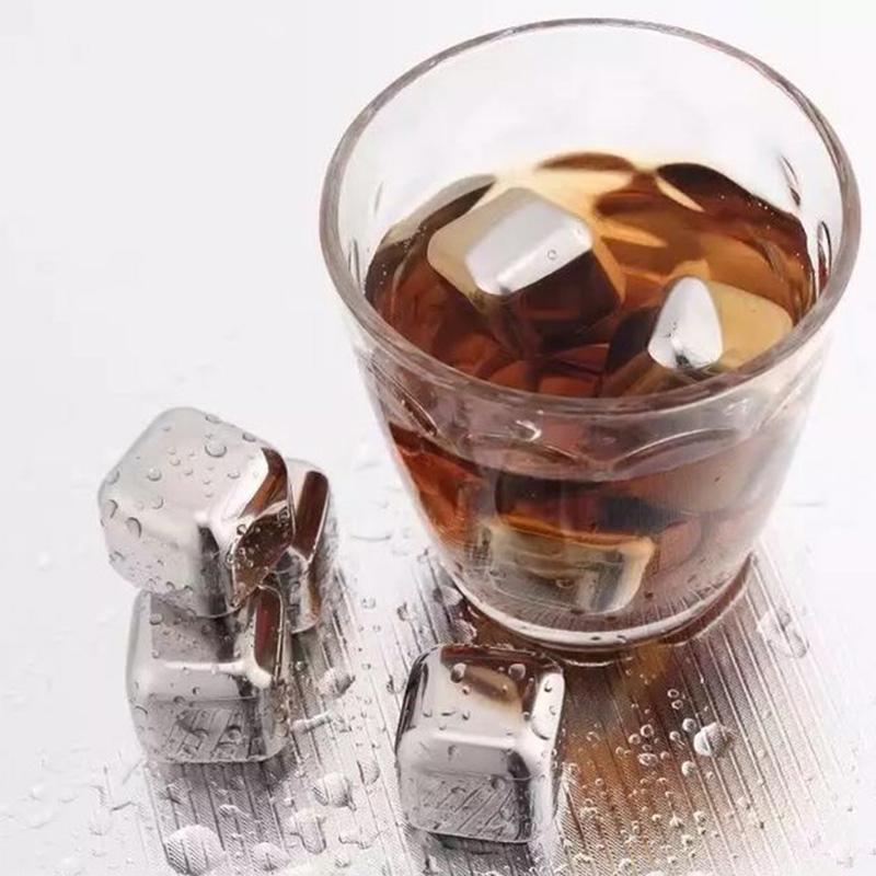 Stainless Steel Whisky Ice Cubes That Never Dilute