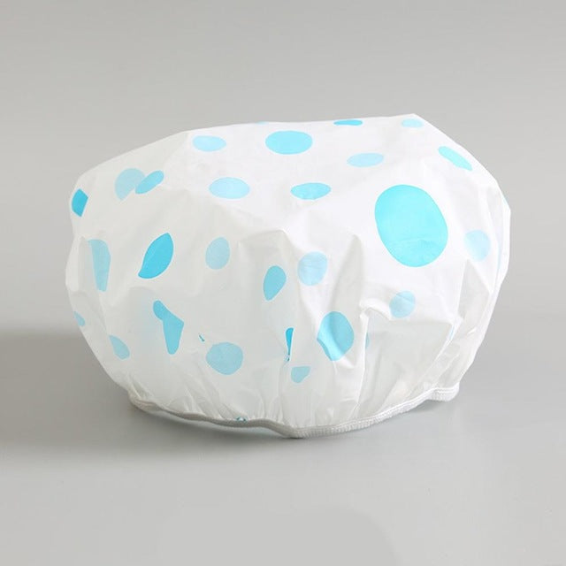 Waterproof Shower Cap for Women, Reusable Hair Cover