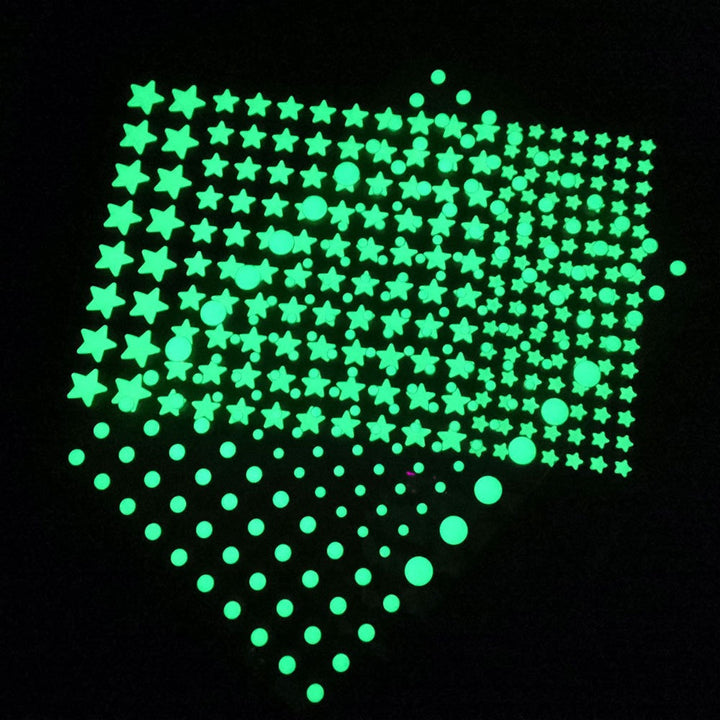 Glow-in-the-Dark Star Wall Stickers for Kids' Rooms