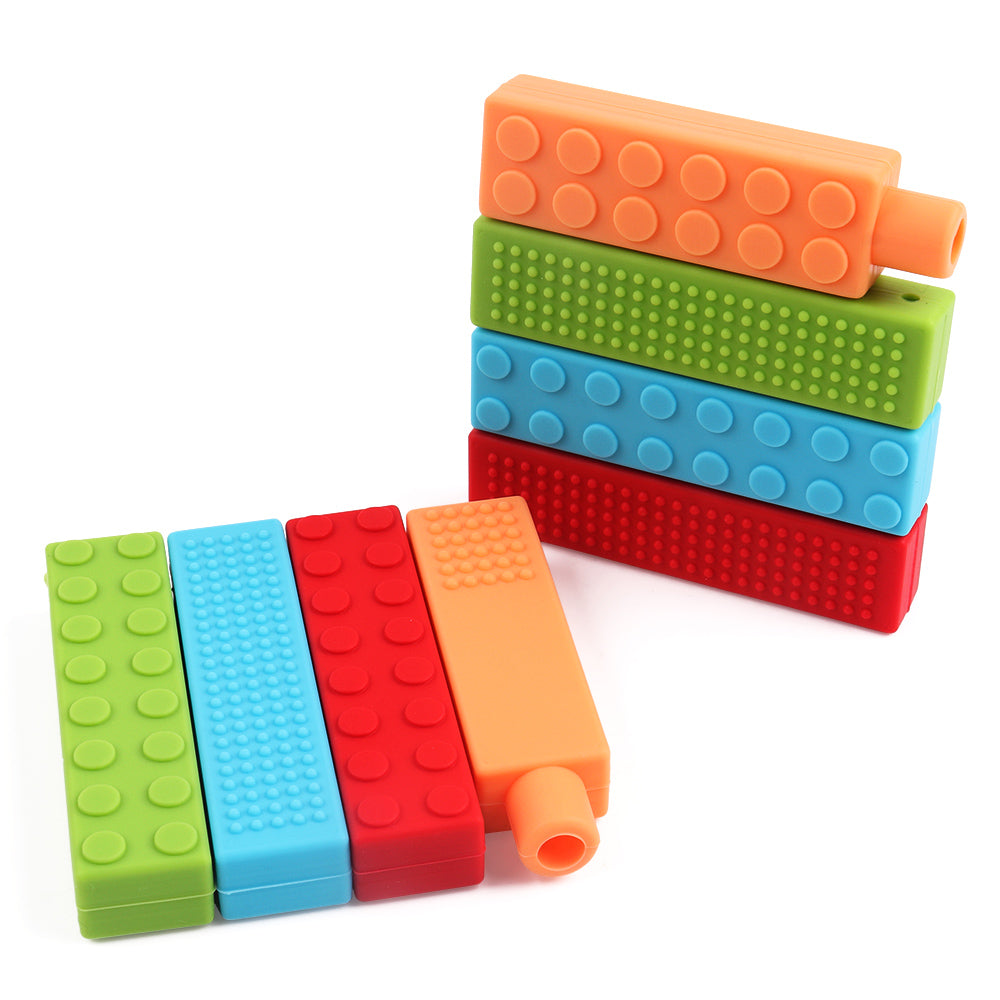 Silicone Baby Teether Pencil Toy for Teething Relief