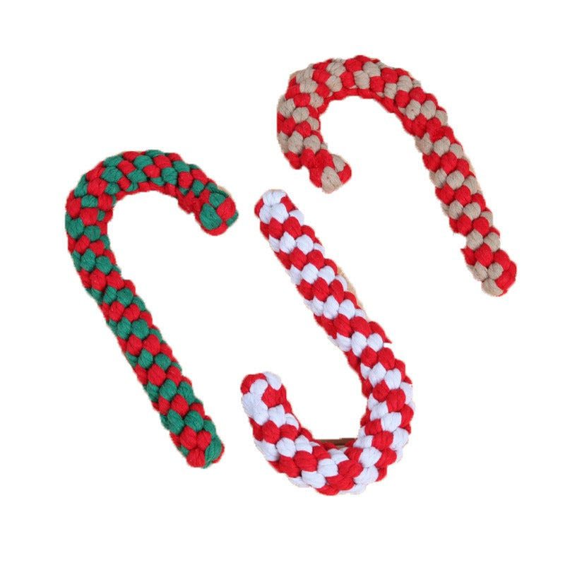 Cotton Rope Dog Toy for Festive Tug, Chew and Play