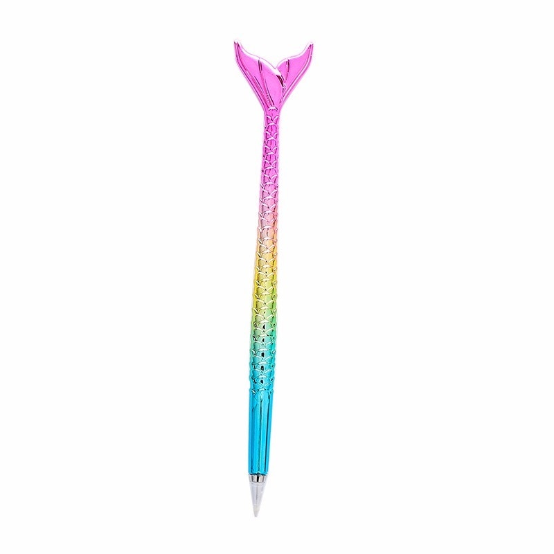 Mermaid Tail Ballpoint Pen, Rainbow Metallic Gift Pen