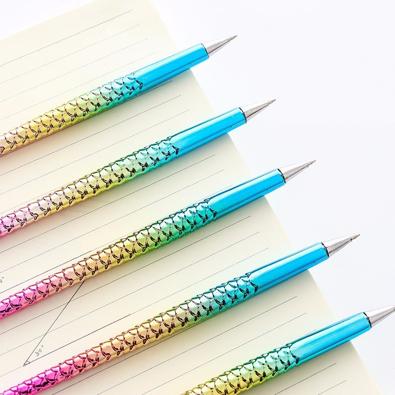 Mermaid Tail Ballpoint Pen, Rainbow Metallic Gift Pen