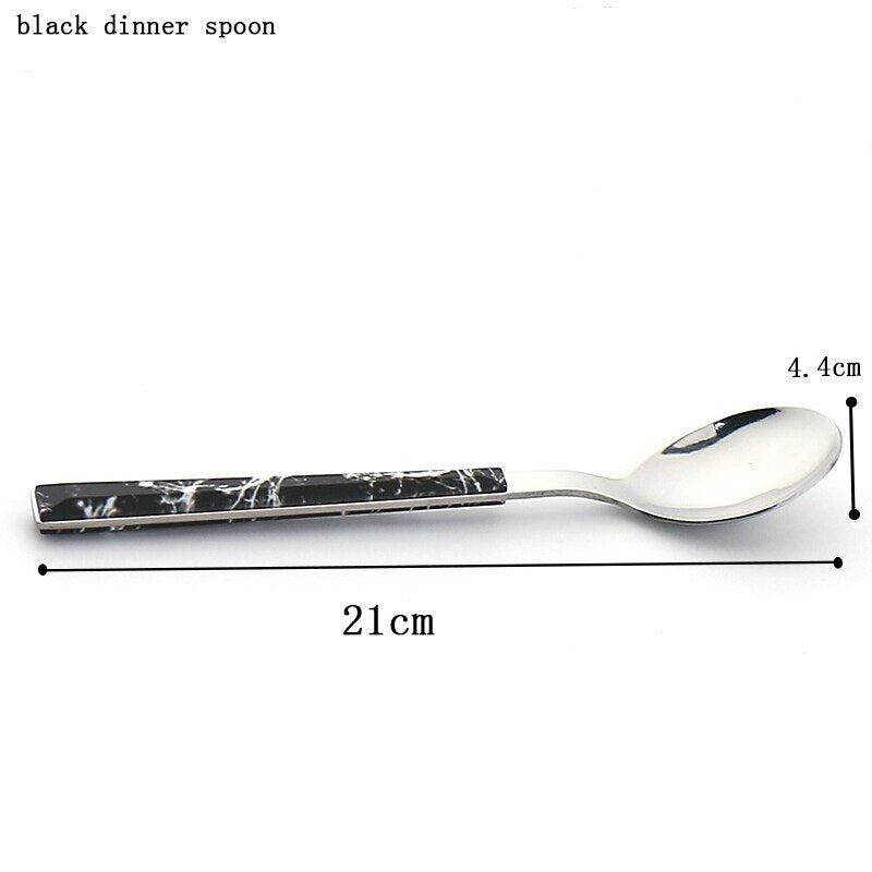 Western Stainless Steel Flatware Set, Faceted Handle