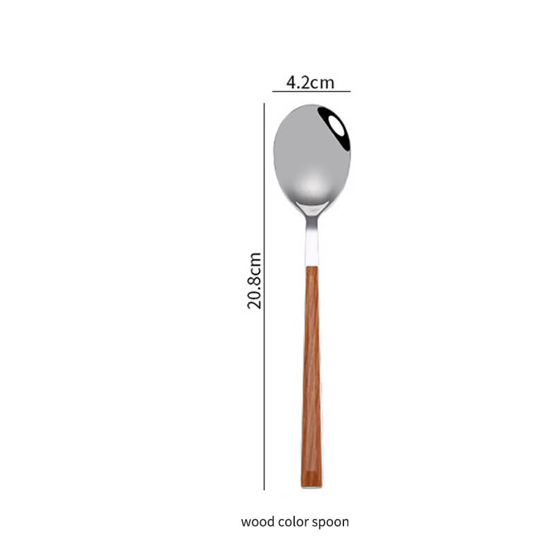Western Stainless Steel Flatware Set, Faceted Handle
