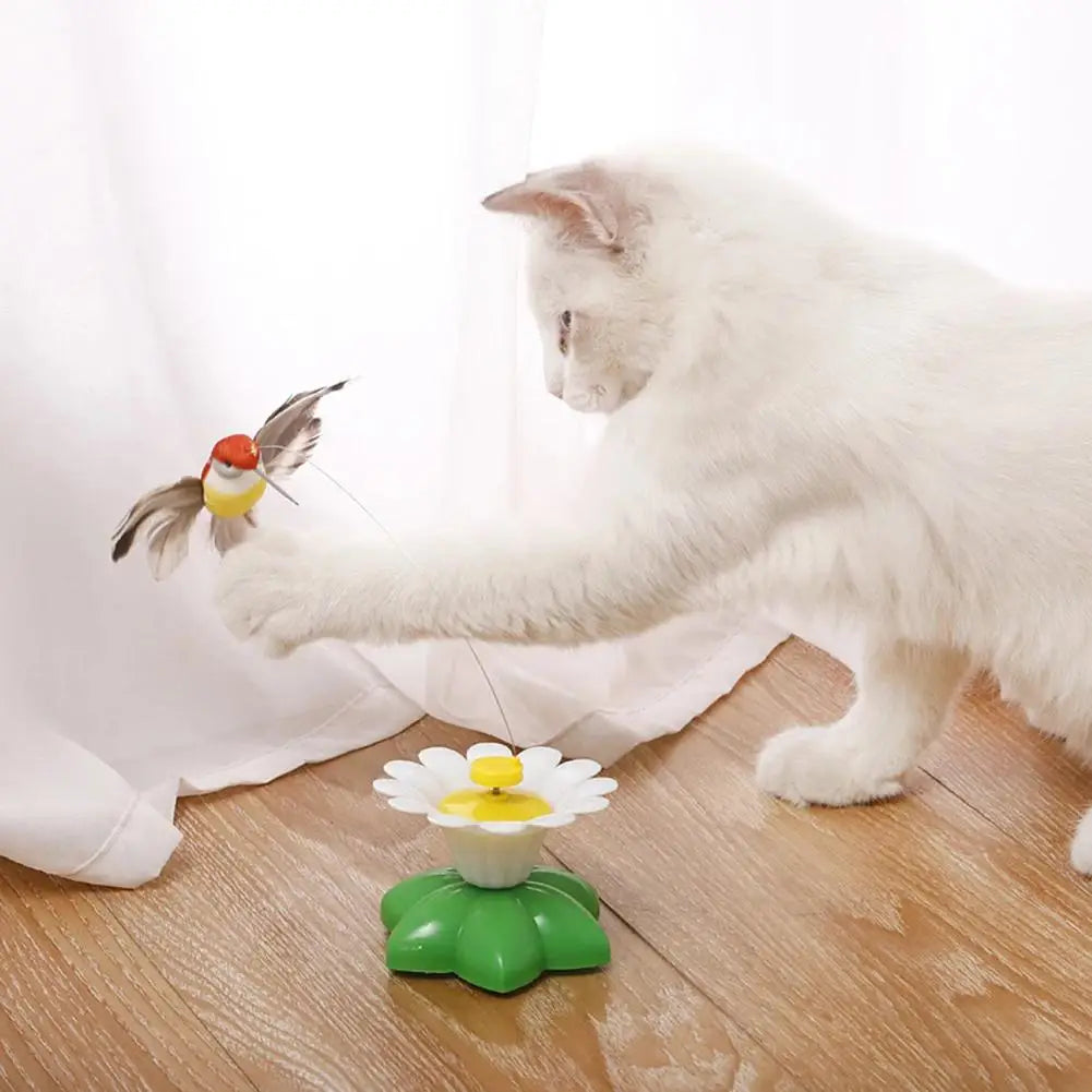 Automatic Cat Toy With 360° Butterfly Chasing Action