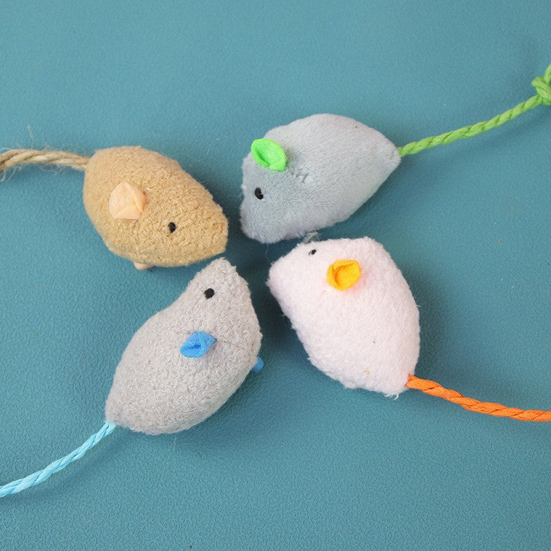 Feathered Sisal Cat Toy for Independent Indoor Play