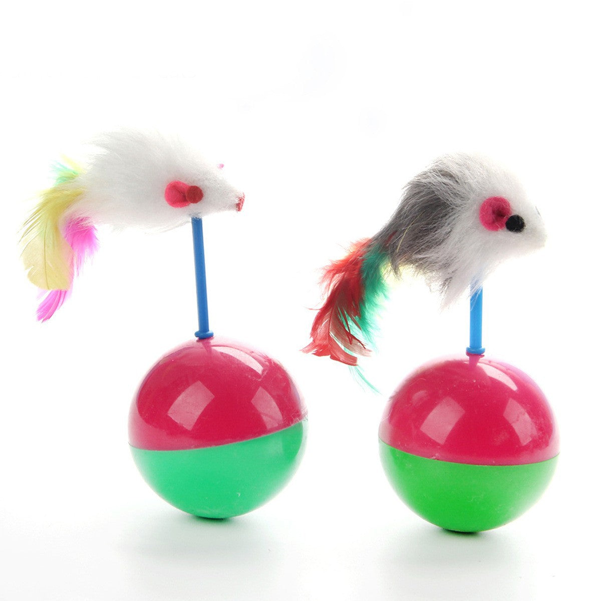 Feathered Sisal Cat Toy for Independent Indoor Play