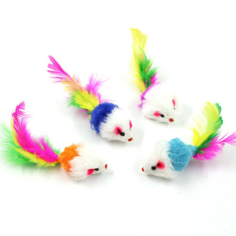 Feathered Sisal Cat Toy for Independent Indoor Play