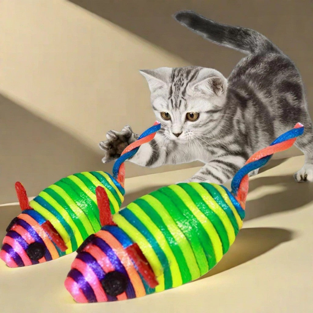 Feathered Sisal Cat Toy for Independent Indoor Play