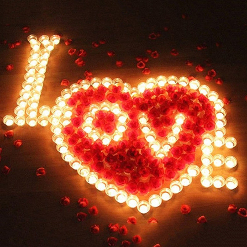 Flameless LED Tea Light Candles for Safe Romantic Glow