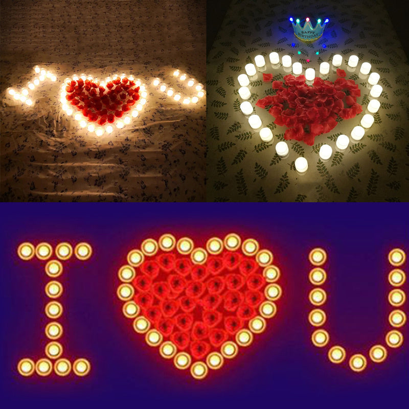 Flameless LED Tea Light Candles for Safe Romantic Glow