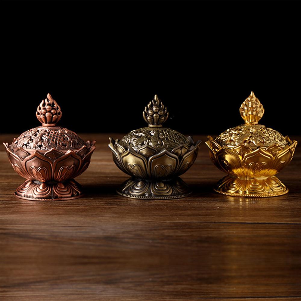 Tibetan Lotus Incense Burner for Calmer Ritual Spaces