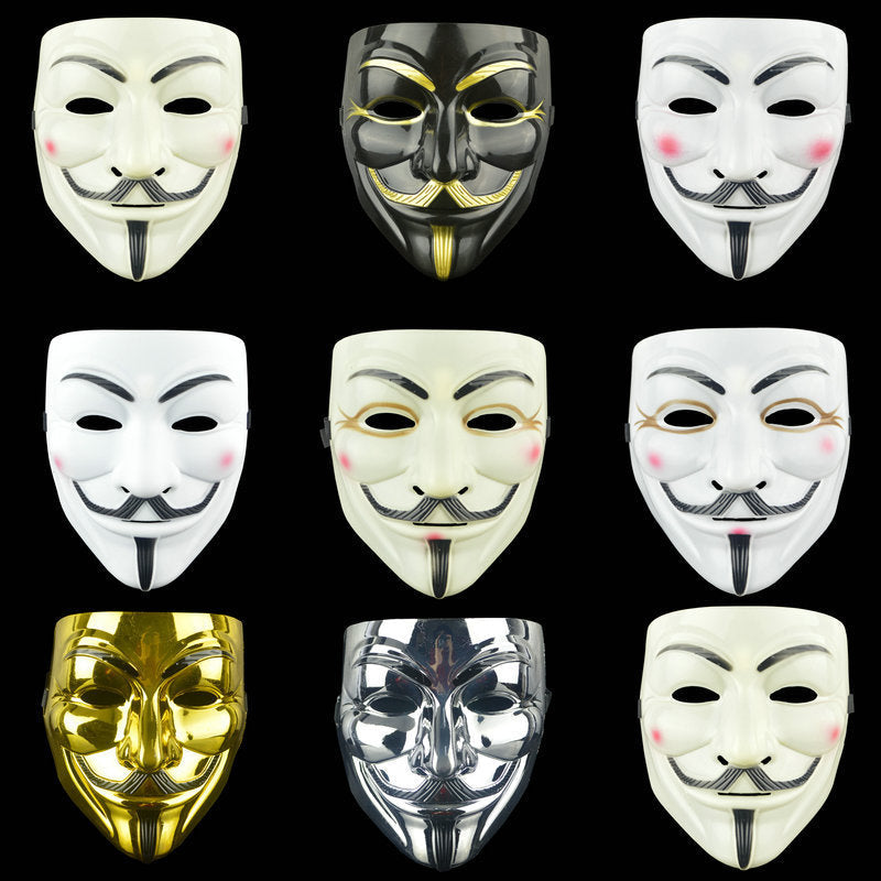 Guy Fawkes Mask for Cosplay, Halloween and Parties