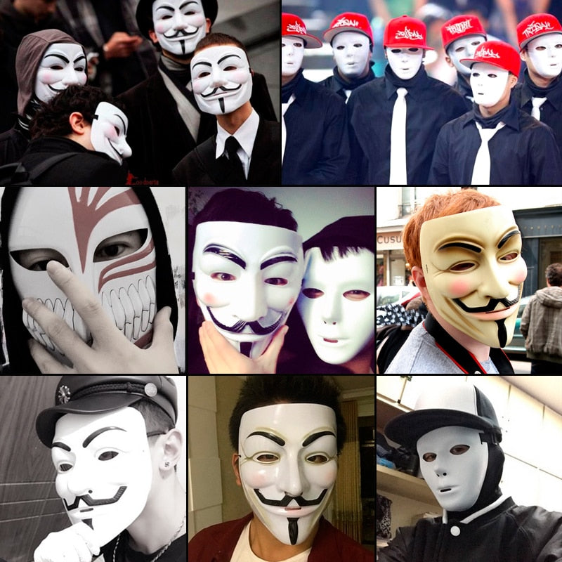 Guy Fawkes Mask for Cosplay, Halloween and Parties