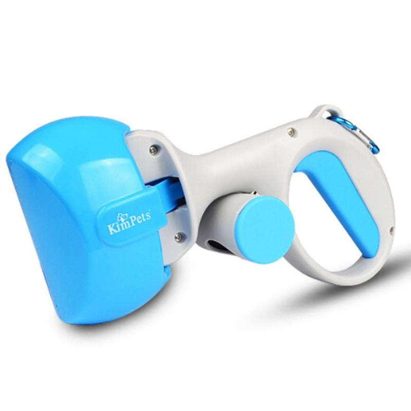 Portable Dog Poop Scooper with Built-In Bag Dispenser