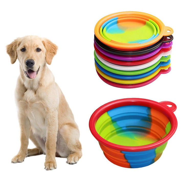 Portable Collapsible Dog Bowl for Travel, Walks & Hikes