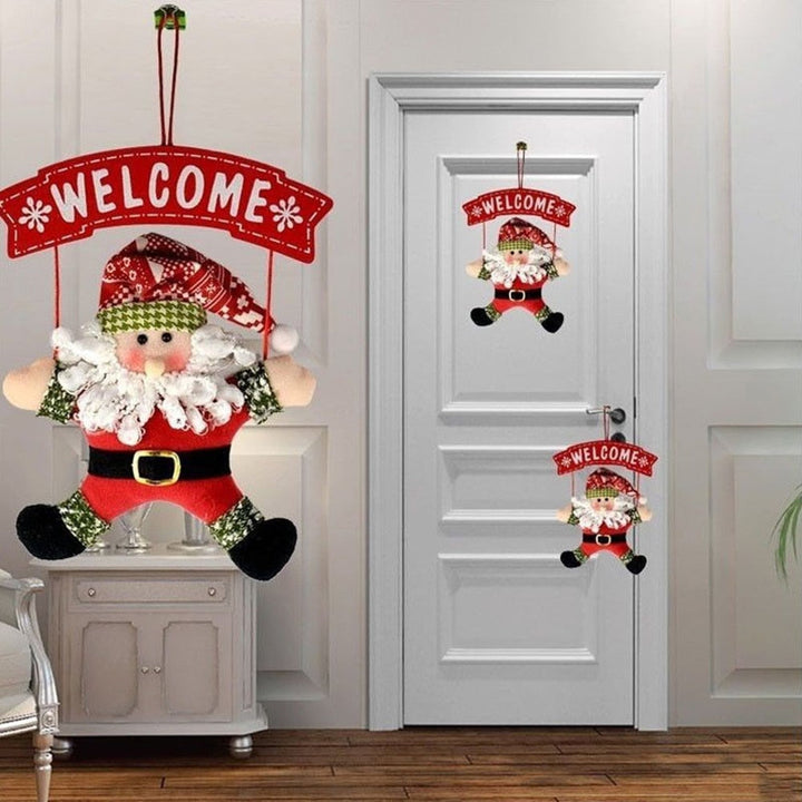 Santa Claus Door Hanging Christmas Welcome Decoration