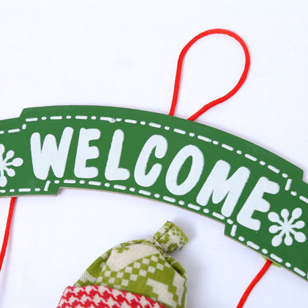 Santa Claus Door Hanging Christmas Welcome Decoration