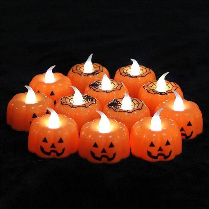 LED Pumpkin Lantern - Flameless Halloween Candle Light