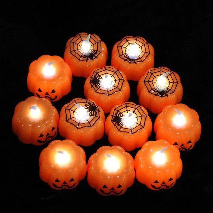 LED Pumpkin Lantern - Flameless Halloween Candle Light