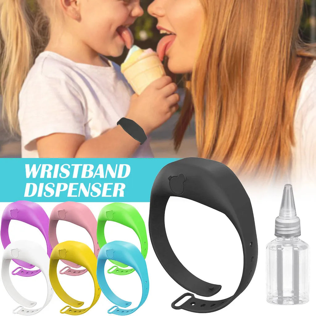 Silicone Wristband Hand Sanitizer Dispenser for Kids