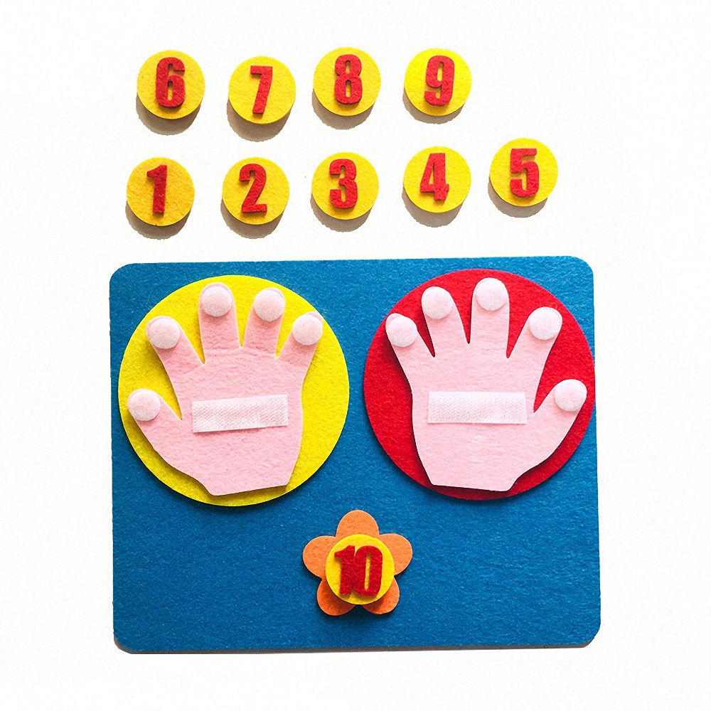 Felt Finger Counting Toy for Hands-On Math Practice