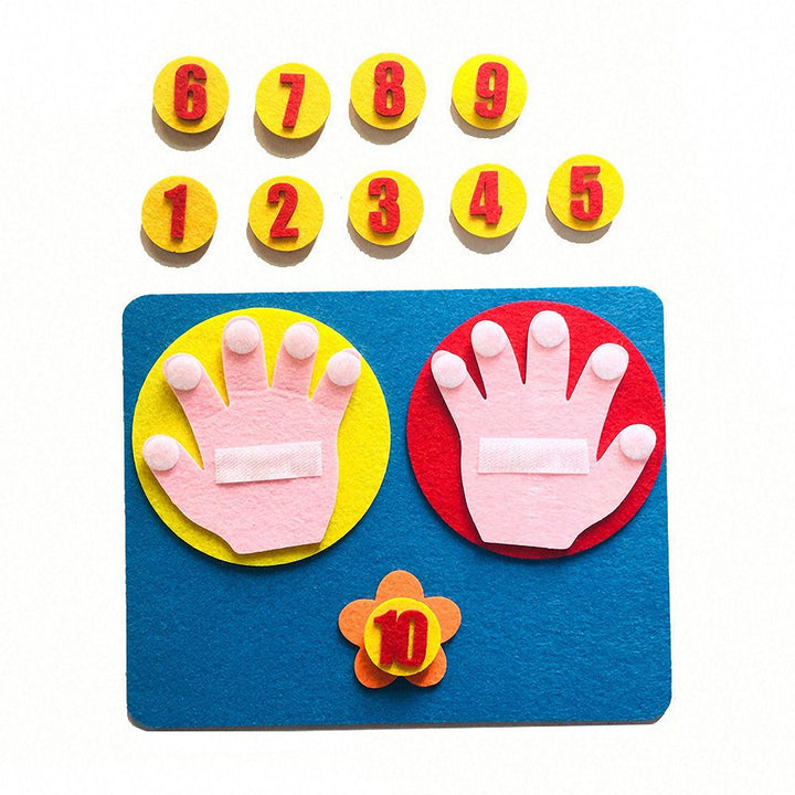 Felt Finger Counting Toy for Hands-On Math Practice