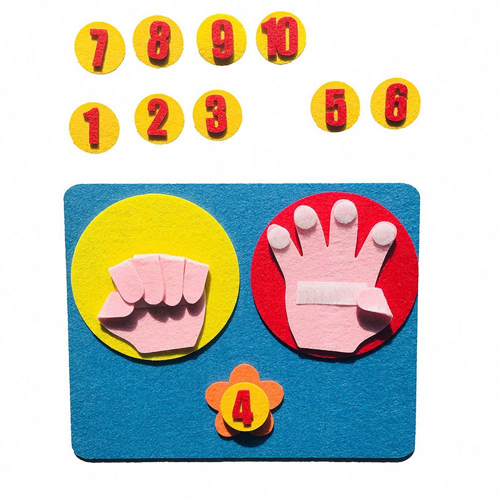 Felt Finger Counting Toy for Hands-On Math Practice