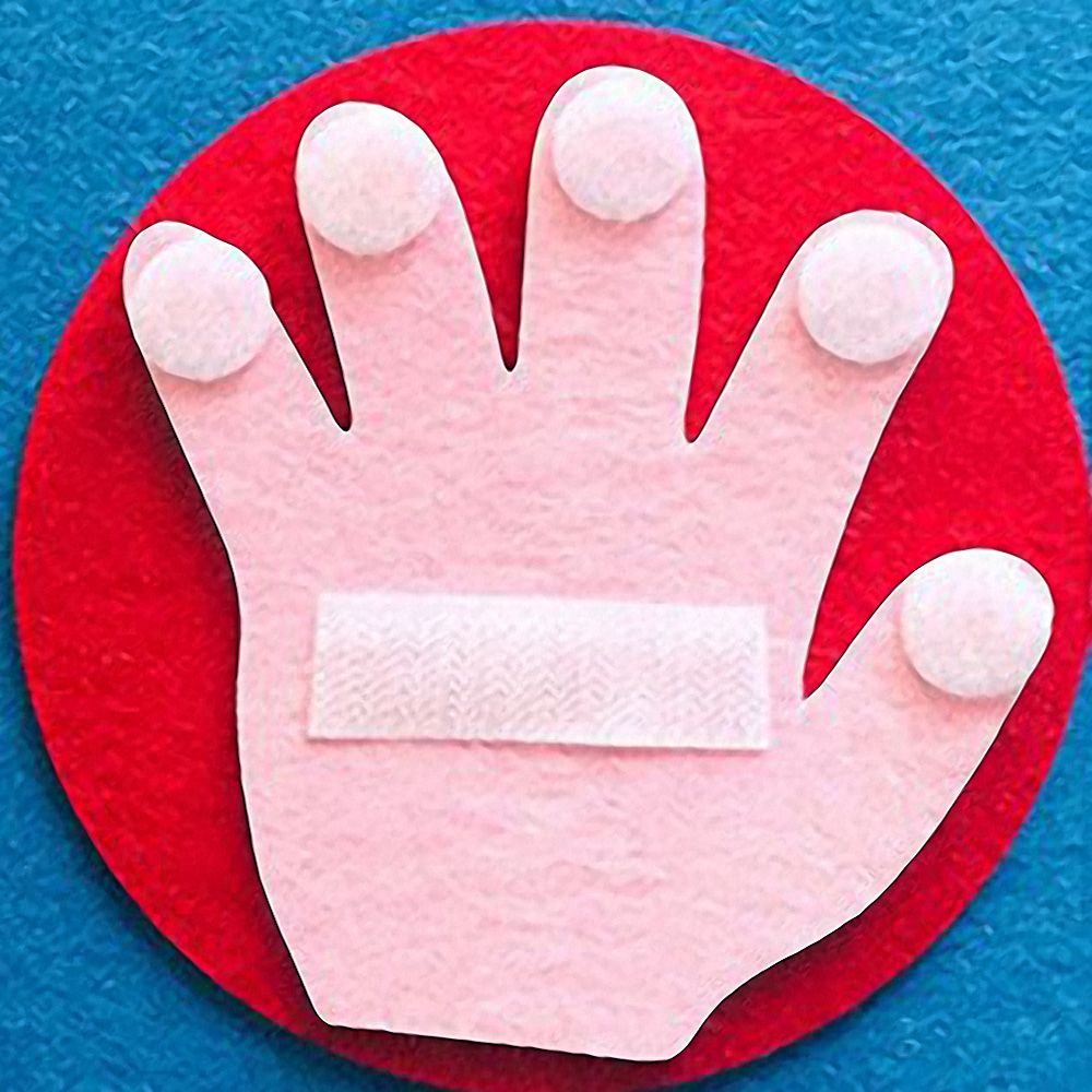 Felt Finger Counting Toy for Hands-On Math Practice