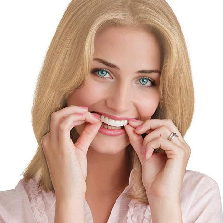Snap-On Whitening Teeth Veneers for an Instant Smile