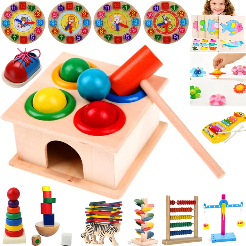 Wooden Hammering Toy Box for Early Learning Skills