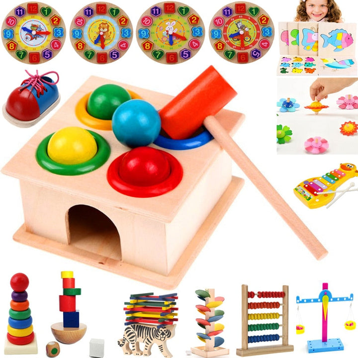 Wooden Hammering Toy Box for Early Learning Skills