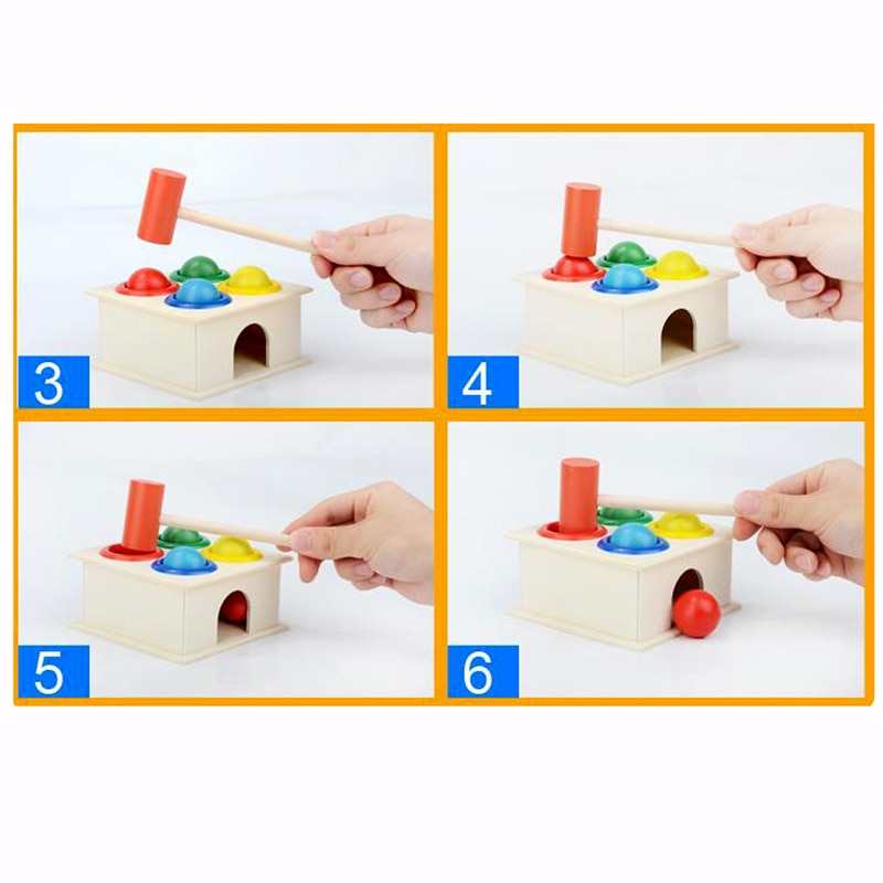 Wooden Hammering Toy Box for Early Learning Skills