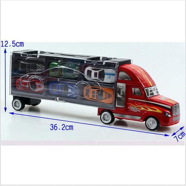 13-Piece Car Carrier Truck Toy Set for Pretend Play