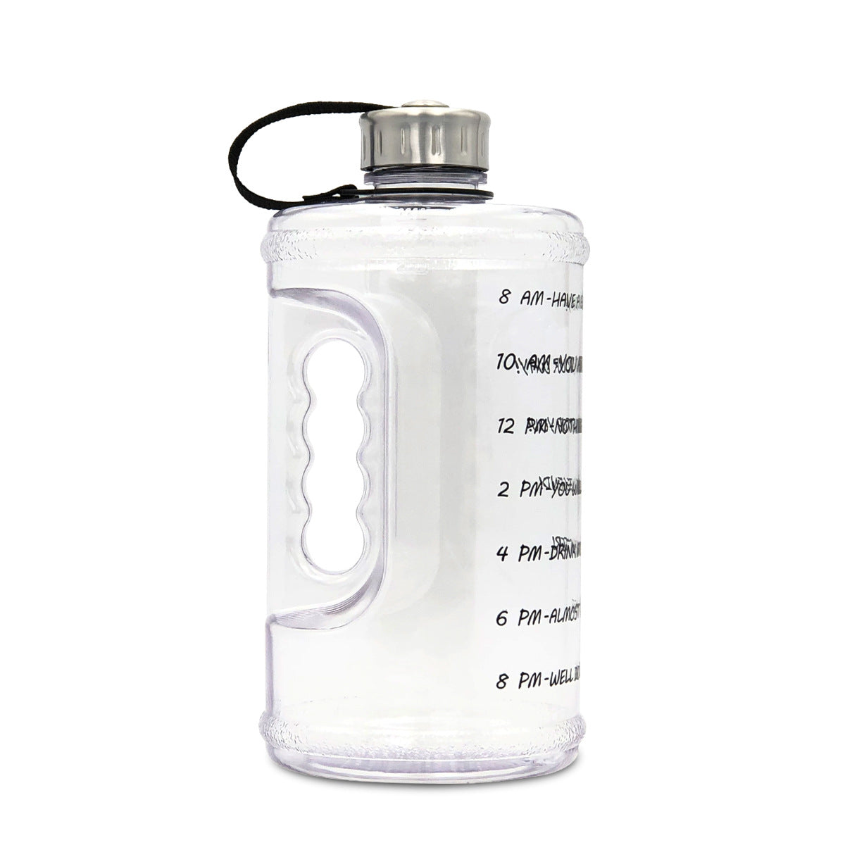 2.2L Gym Water Bottle With Time Markers to Drink More