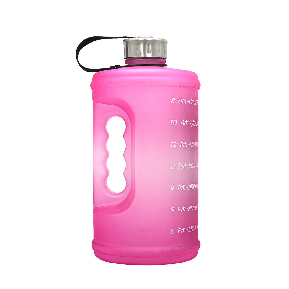2.2L Gym Water Bottle With Time Markers to Drink More