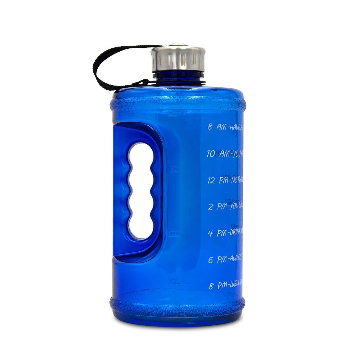 2.2L Gym Water Bottle With Time Markers to Drink More