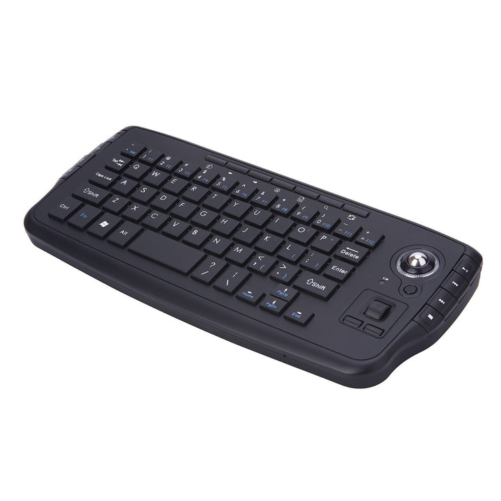 Wireless Trackball Keyboard with Built-in Mouse 2.4G