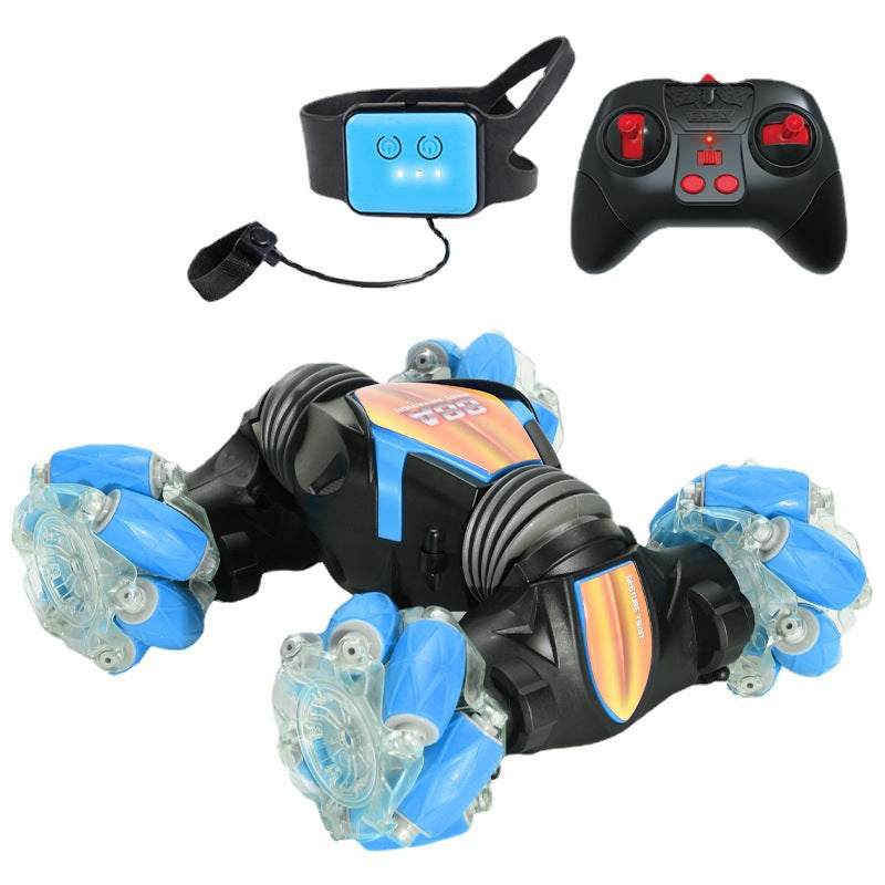 Remote Control Stunt Car With Light-Up Wheels & 4WD