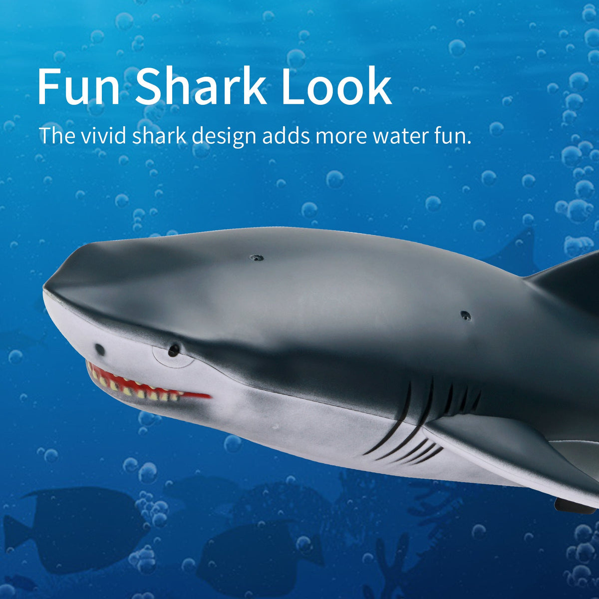 Remote Control Shark Boat With Dual-Mode Water Play