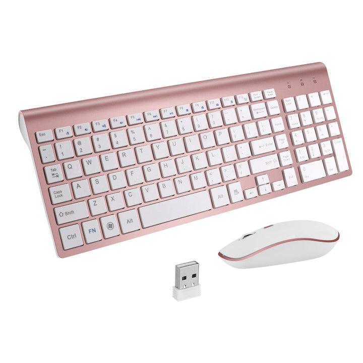 Wireless Keyboard and Mouse Combo with Numeric Keypad