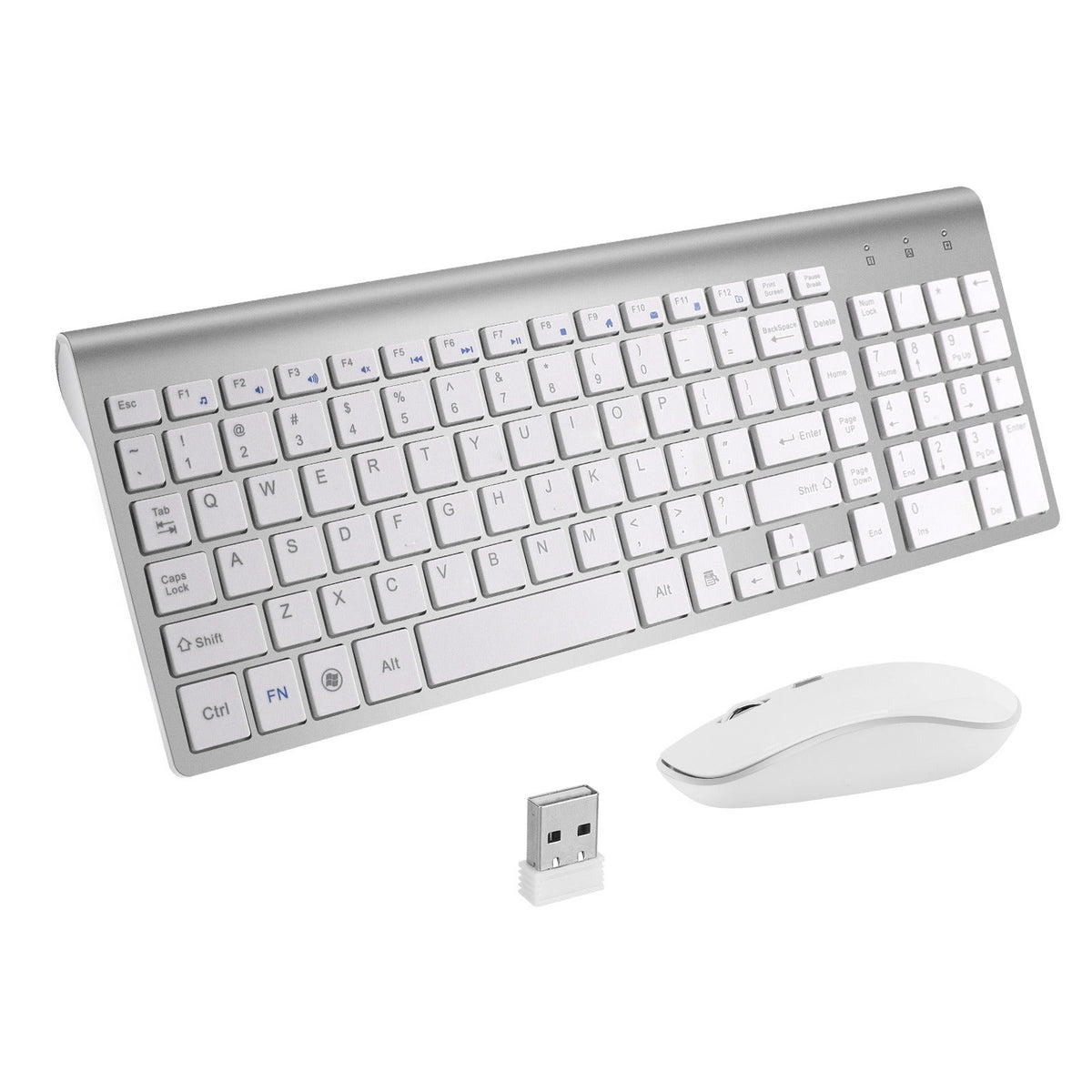 Wireless Keyboard and Mouse Combo with Numeric Keypad