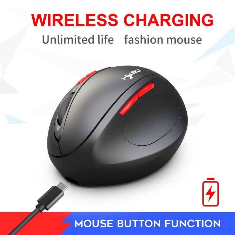 Vertical Wireless Mouse Rechargeable 2.4G for PC and Mac